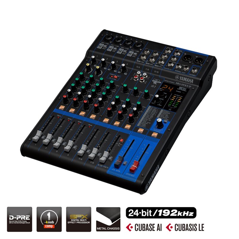 [MG10XUF] Yamaha MG10XUF Analog mikser m/USB/fader
