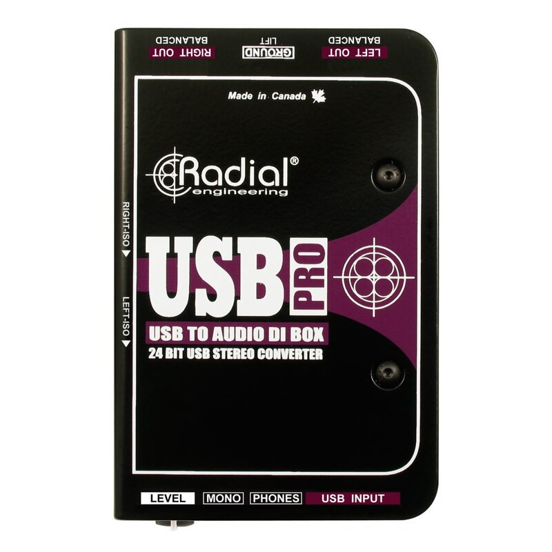 Radial USB Pro Stereo DI for USB source