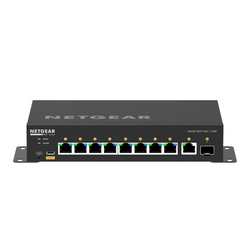NETGEAR AV Line M4250-9G1F-PoE+