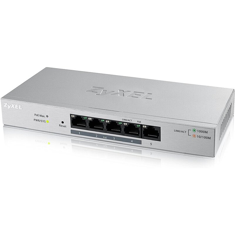 [111809] ZYXEL Managed 5-Port Gigabit PoE+ Switch