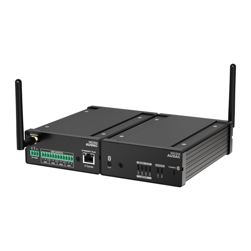 Audac NIO204 Dante™ breakout box, 4 ut