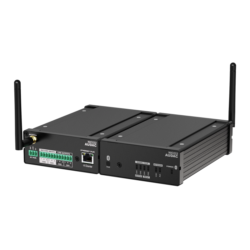 [NIO222] Audac NIO222 Dante™ breakout box 2x2
