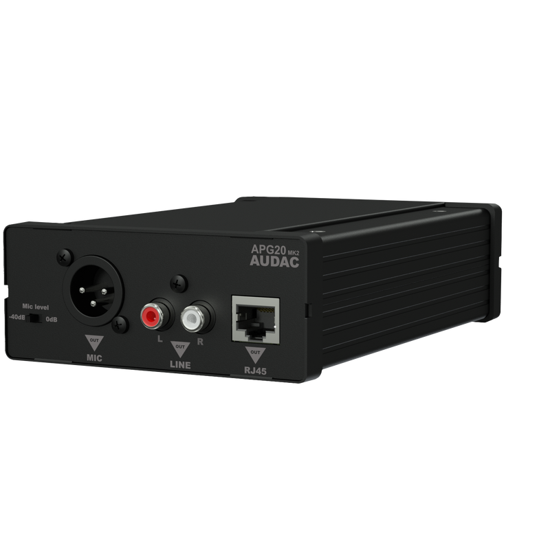 [APG20MK2] Audac APG20MK2, Lyd over CAT