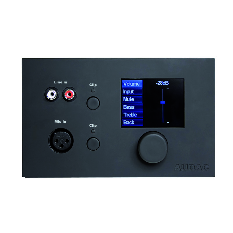 [DW5066/B] Audac DW5066, kontrollpanel for M2, Sort