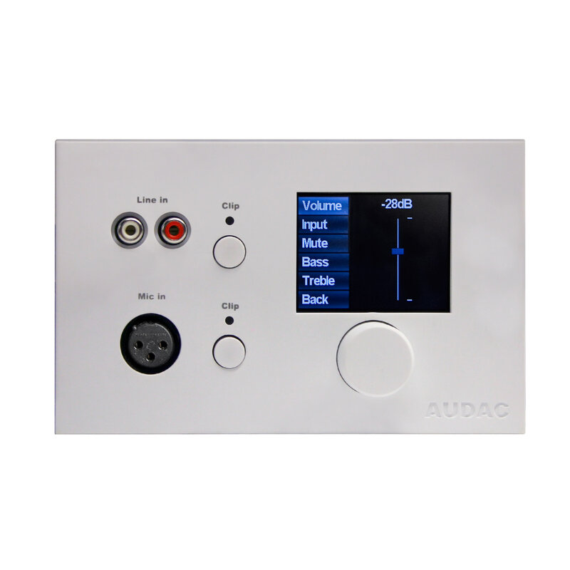 [MWX65/W] Audac MWX65, kontrollpanel for MTX, Hvit