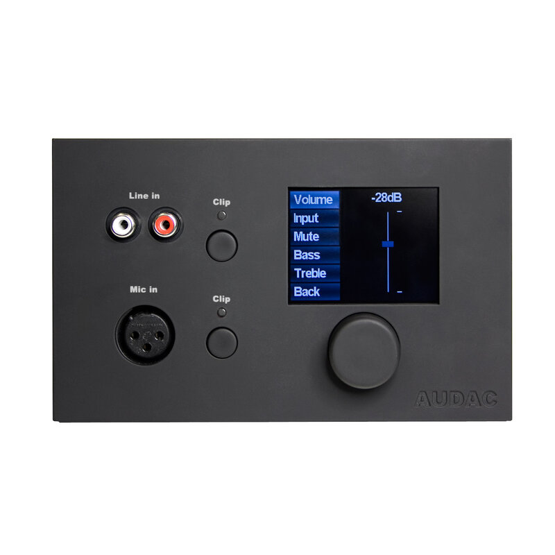 Audac MWX65, kontrollpanel for MTX, Sort