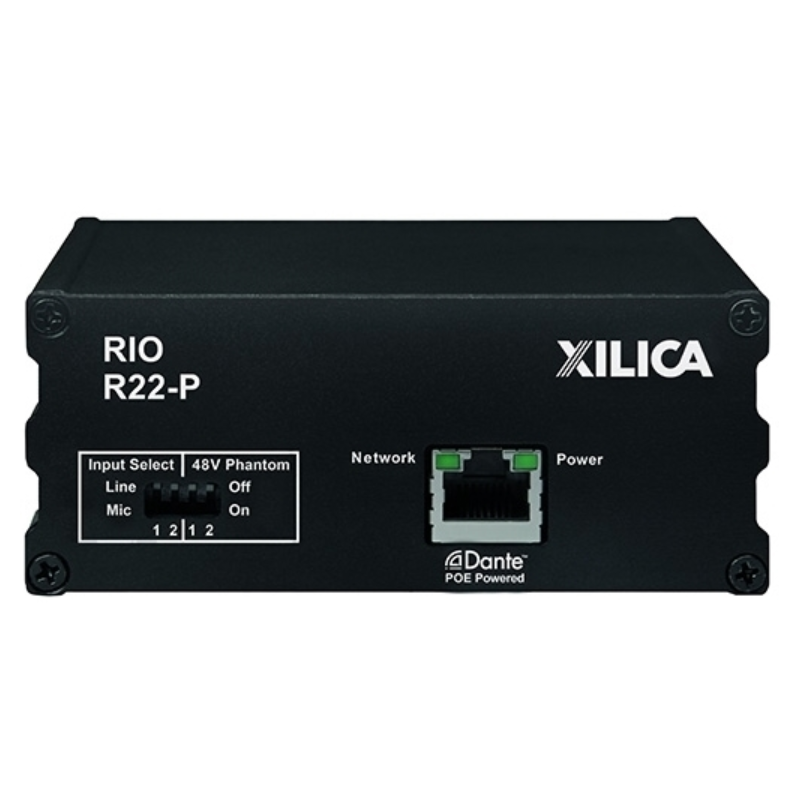 [R22-P] Xilica RIO 2x2  I/O Dante breakout box