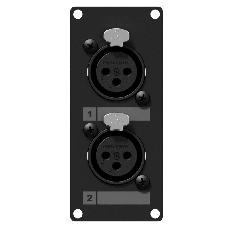 Caymon Casy 1 space with 2x XLR female