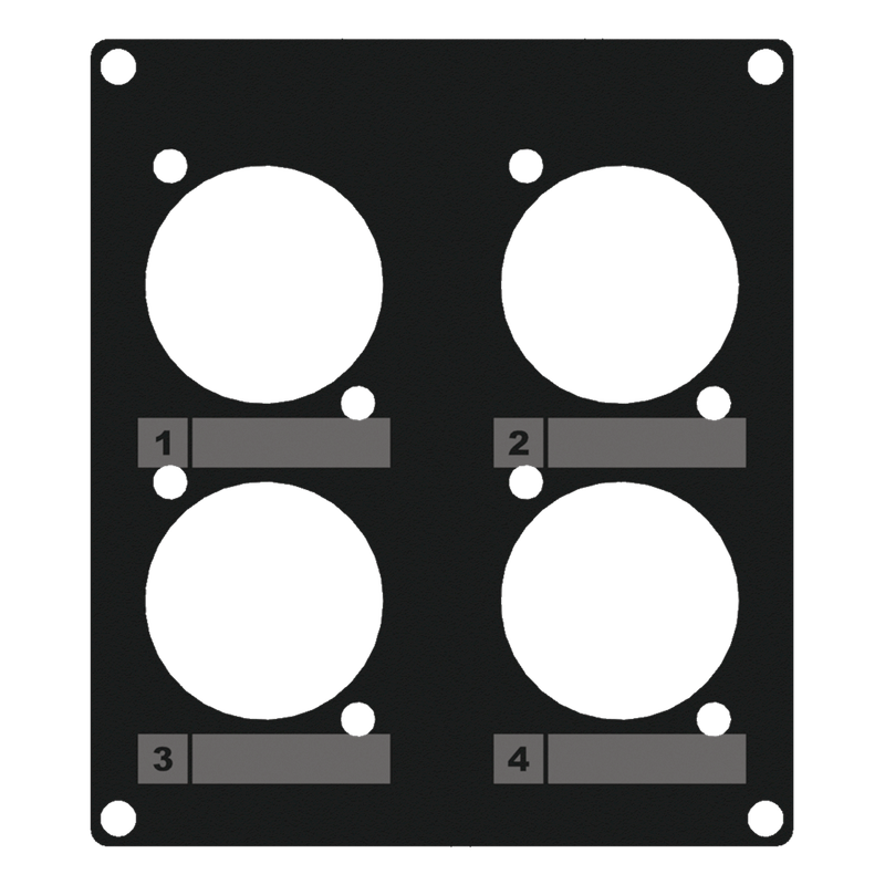 [CASY203/B] Caymon Casy 2 space coverplate 4x D-size
