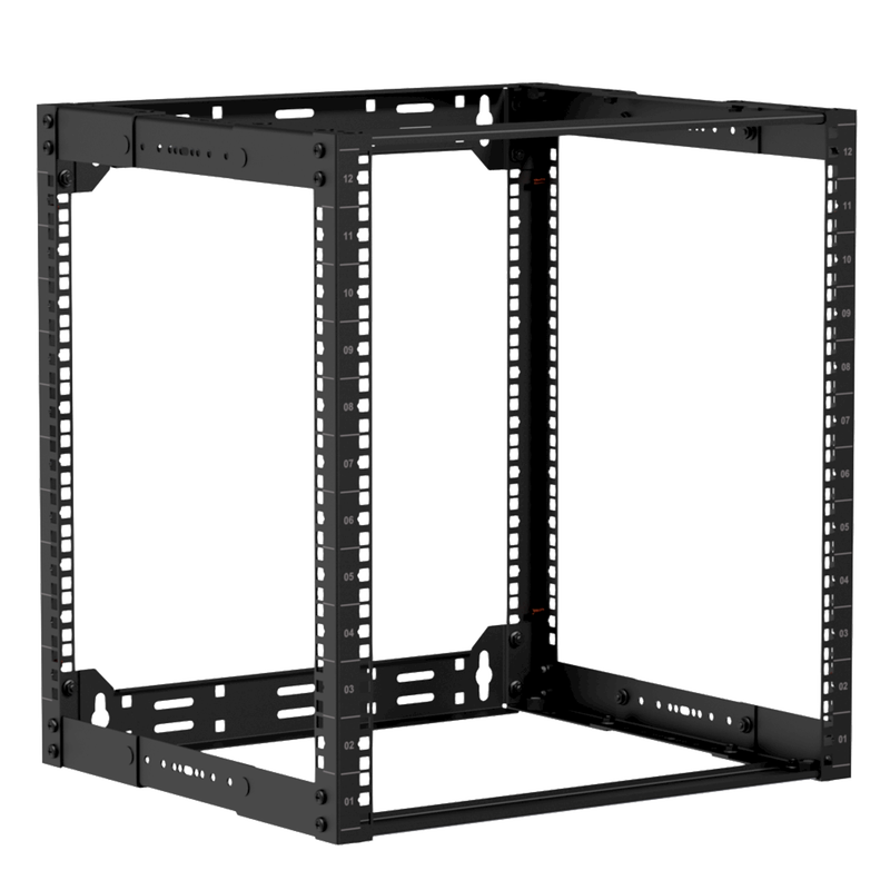 [OPR312A/B] Caymon open frame 19" Rack, for vegg