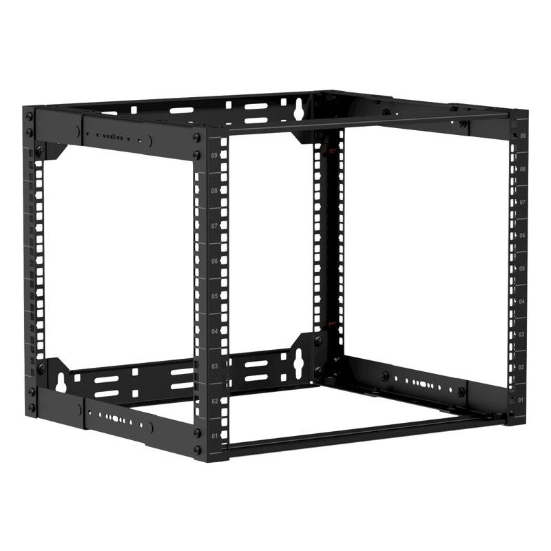 [OPR309A/B] Caymon open frame 19" Rack, for vegg