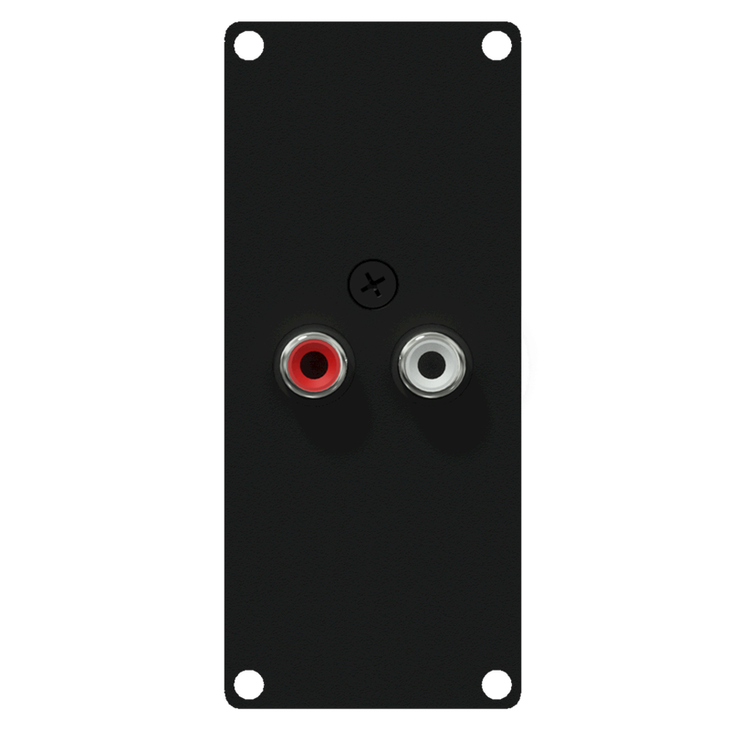 Caymon Casy 1 space 2xRCA-Terminalblock