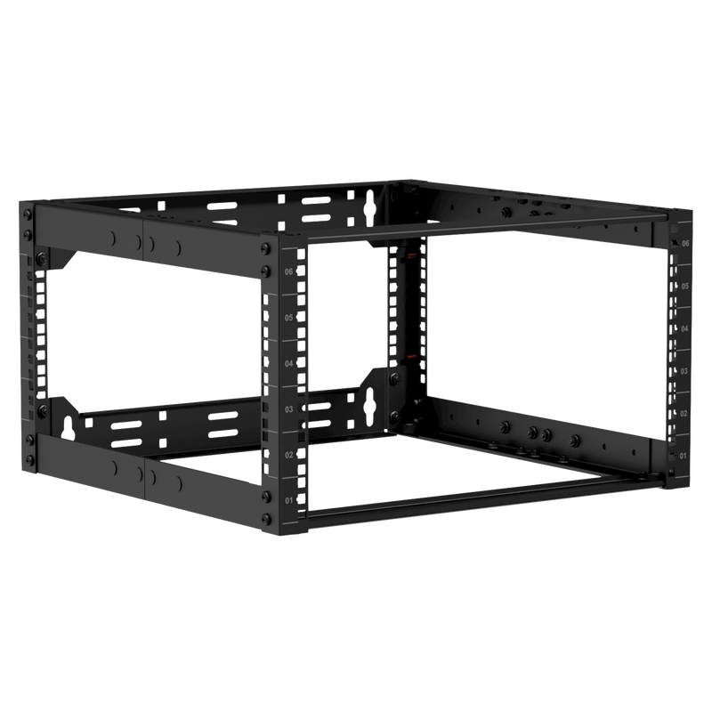 [OPR506A/B] Caymon open frame 19" Rack, for vegg