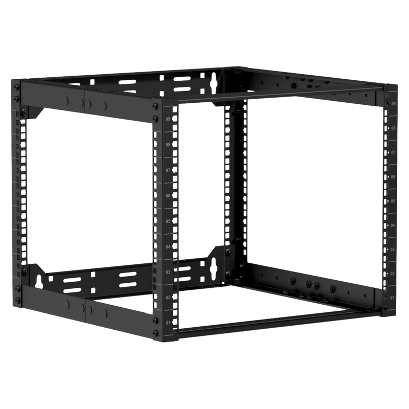 [OPR509A/B] Caymon open frame 19" Rack, for vegg