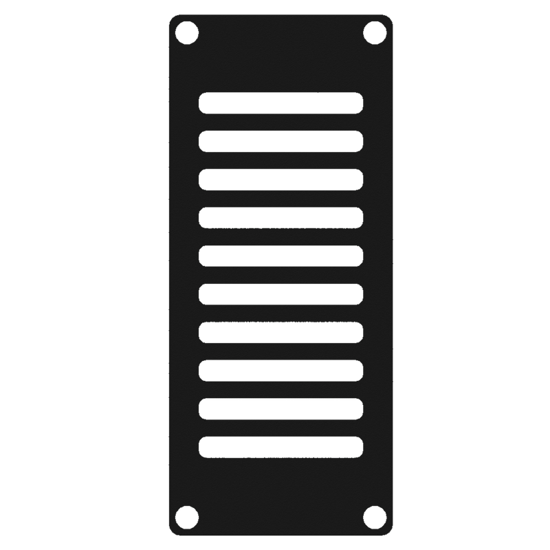[CASY102/B] Caymon Casy 1 space vented blind plate