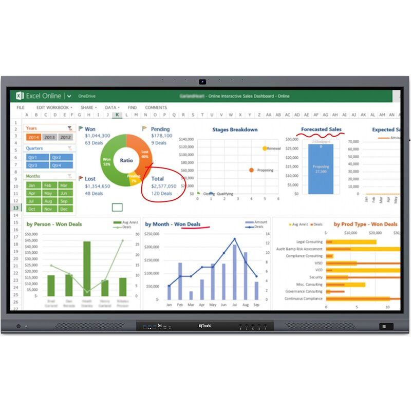 [114347] IQTouch QA1300 Pro 98"