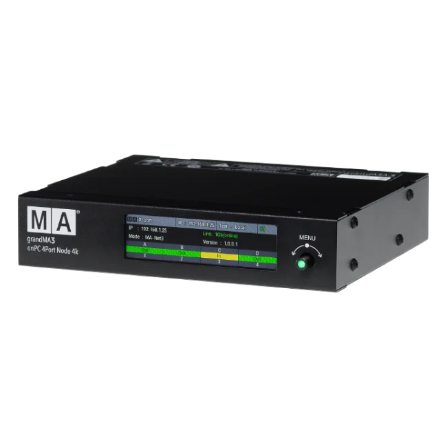 [CAP-MA-GMA3-ONPC-4PORT-NODE-4K-POE] grandMA3 onPC 4Port Node 4k PoE