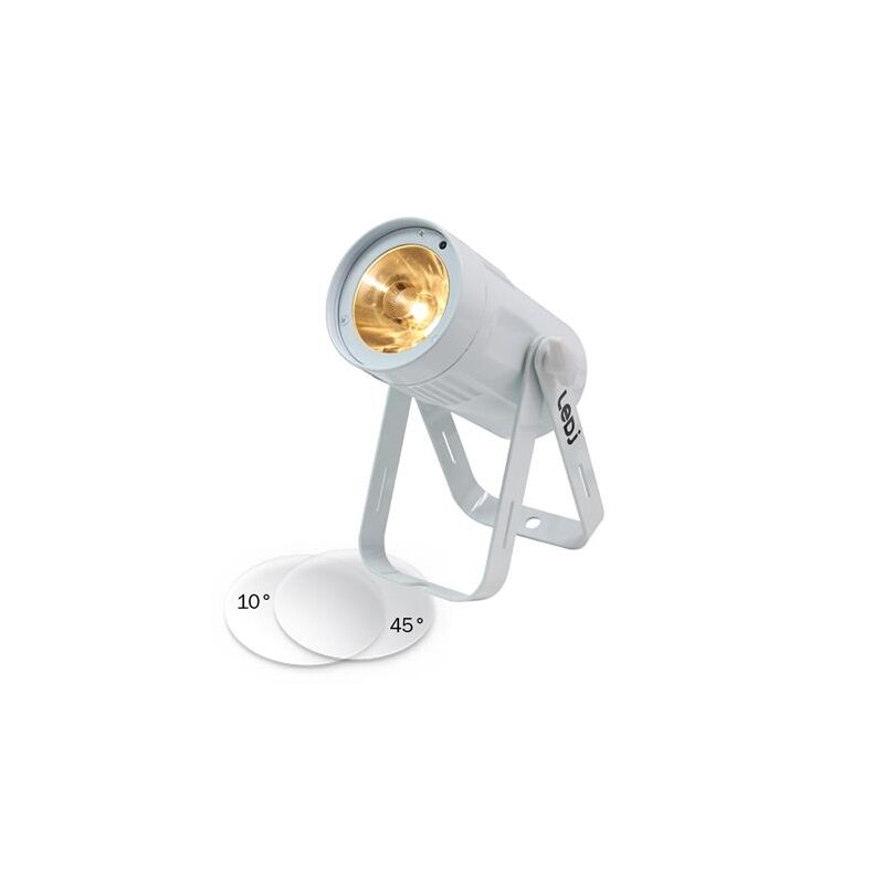 LEDJ 15W LED Pinspot DY, DMX Hvit