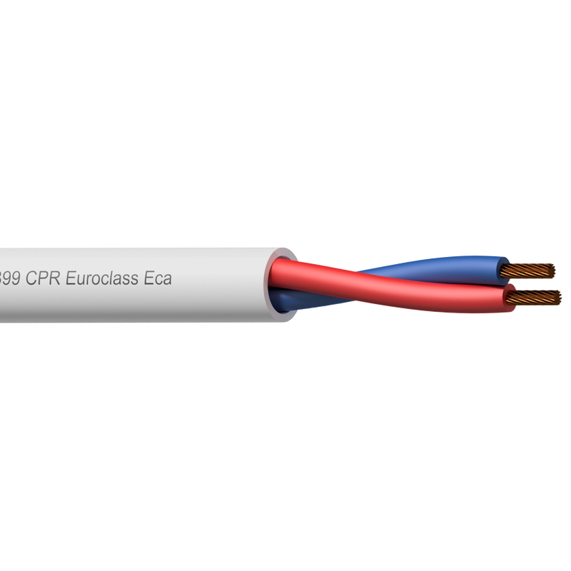 [BLS225W-ECA/3] Procab BLS225-ECA 2x2.5mm² 300M (hvit)