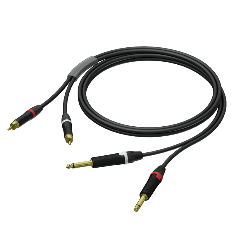 [PRA631/1.5] PRA631 2x1/4" jack til 2xRCA 1,5m