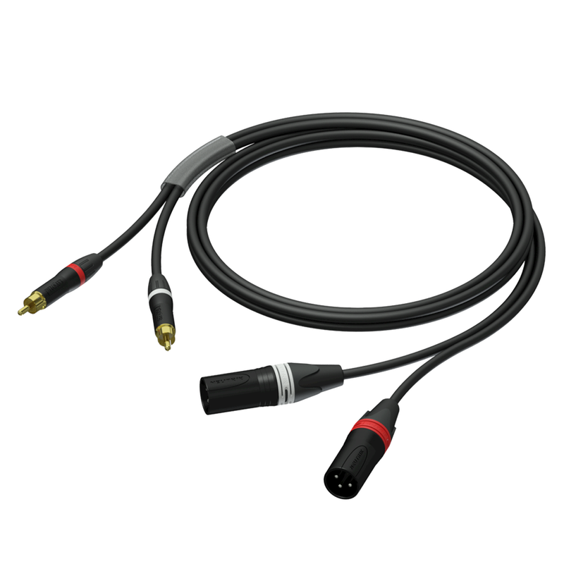 [PRA701/1.5] PRA701 2xhan XLR til 2xRCA 1,5m