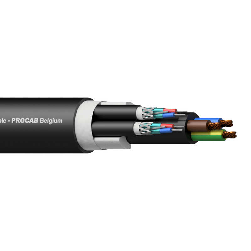 [PAC252/1] Procab PAC252 Hybrid 2xSignal+Power 100m