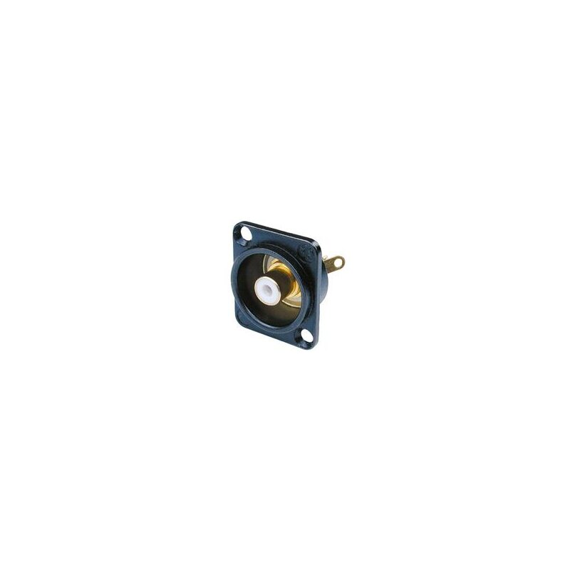 Neutrik Phono (Hvit) for D-panel Svart