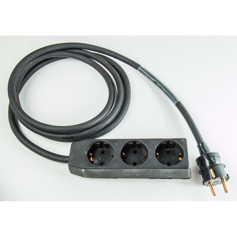 FS Strømkabel 20m 3x2,5mm m/3 veis forg.
