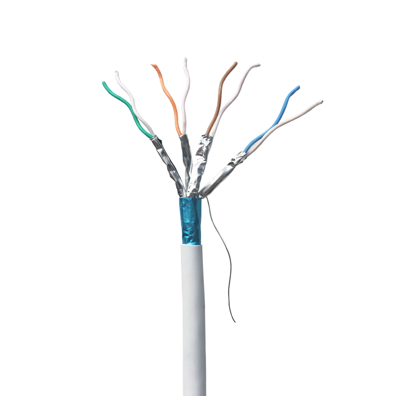 [113141] CAT6A-F/UTP Installasjonskabel hvit 305m