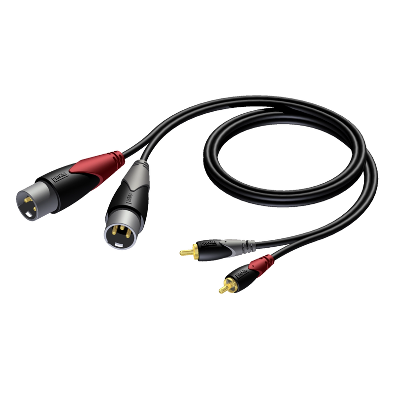 [CLA701/1.5] Procab CLA701 2xXLR 2xRCA han-han 1,5m.