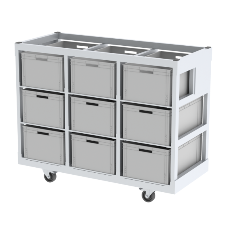 [215009] Sixty82 Dolly crate 3x3, grå