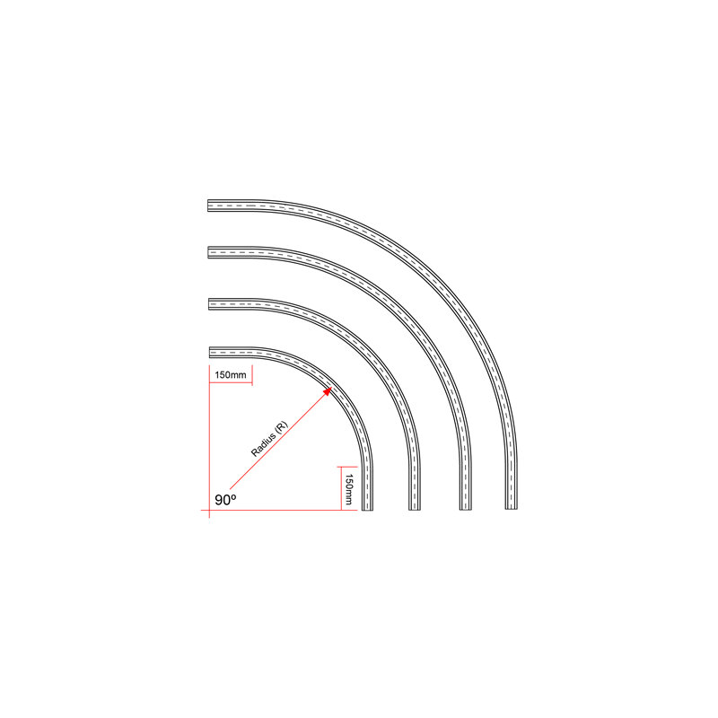 [T81061] Doughty 90grader Teppeskinne Sort
