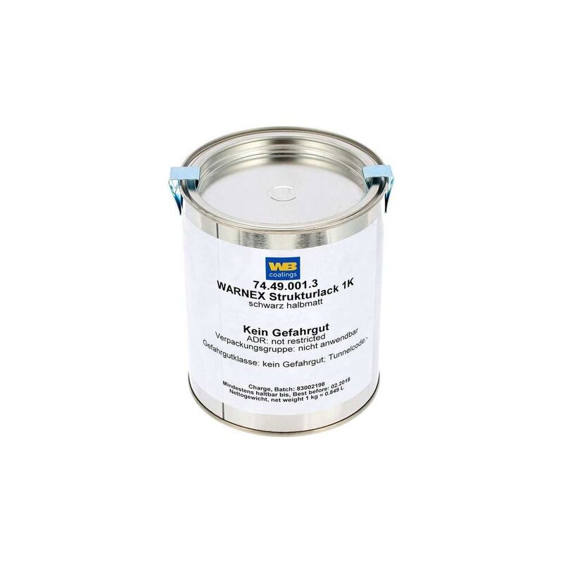 WB Warnex Structure paint Black 1Kg