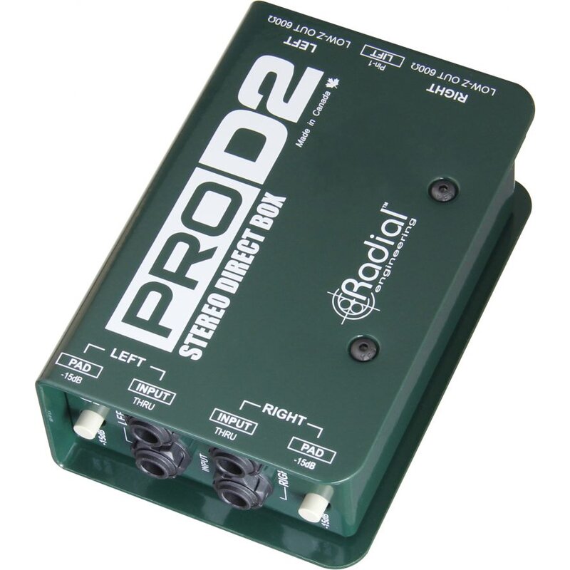 [17021100] Radial PRO D2 Stereo DI Box