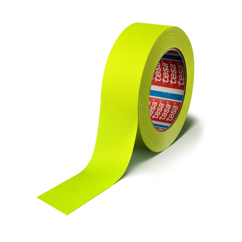 [04671-00050-10-TE] Tesa 4671 19mmx25m Fluoriserende gul