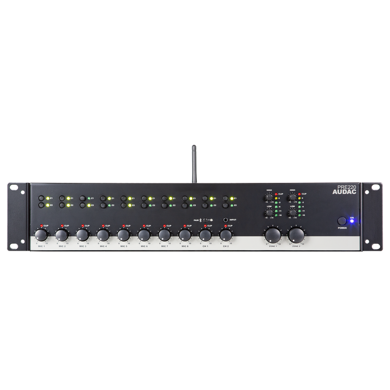 Audac PRE220 19" mikser med Bluetooth®