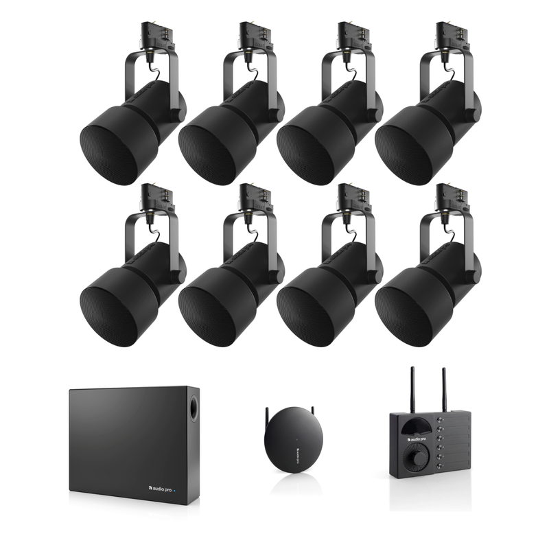 Audiopro 100kvm pakke SORT M/SUB